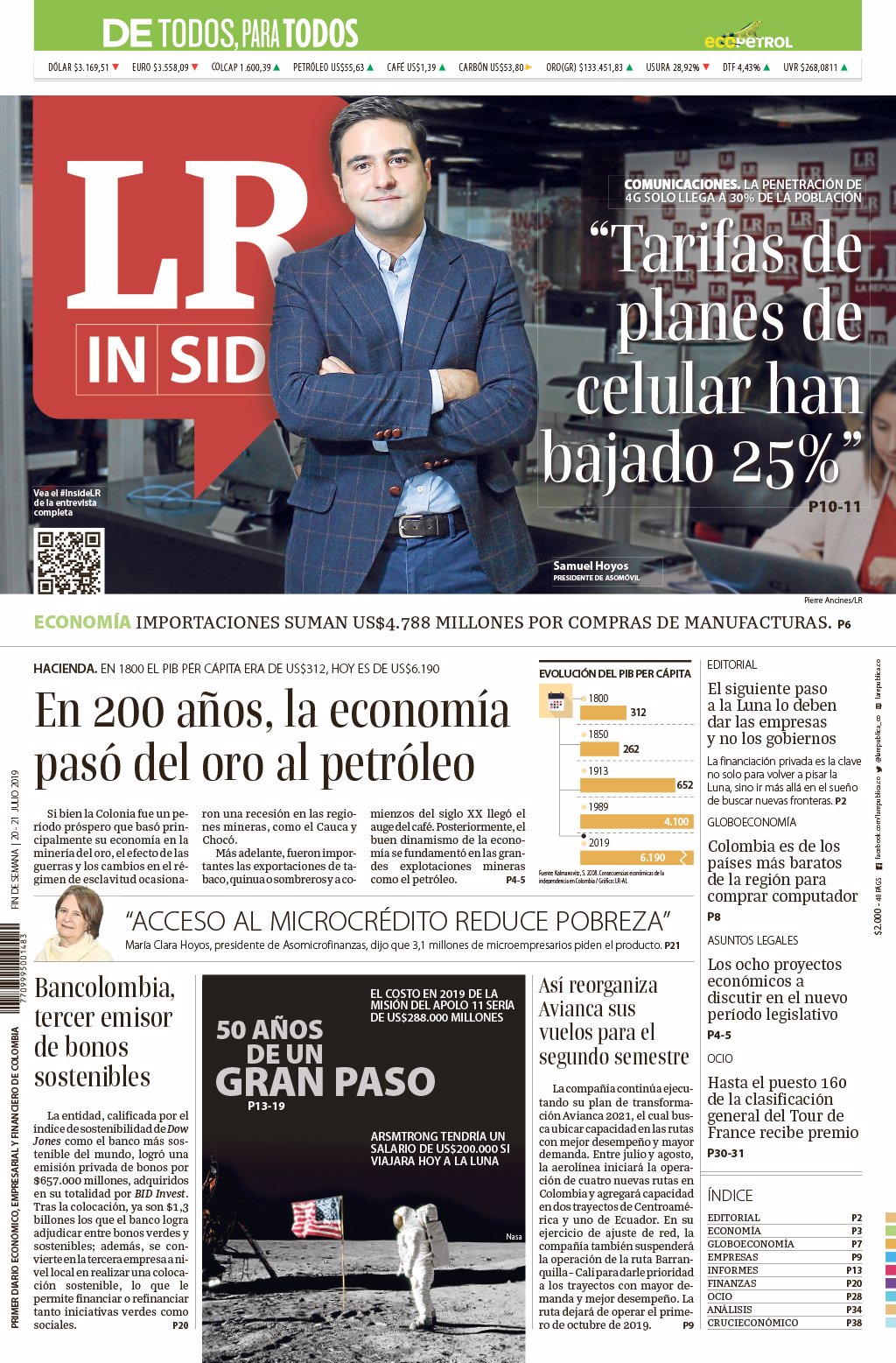 LR_CONECT JULIO 20-21 DE 2019 : PRIMERA : NACIONAL : PORTADA_01