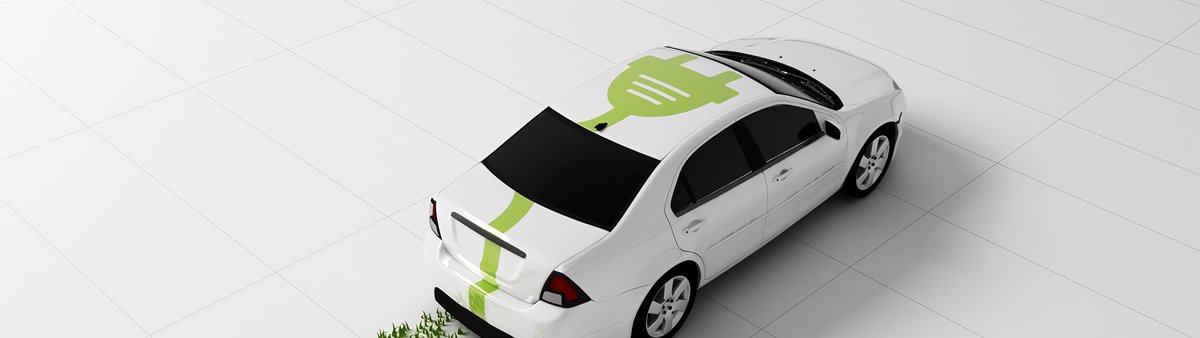 3d rendering of a Electric car concept