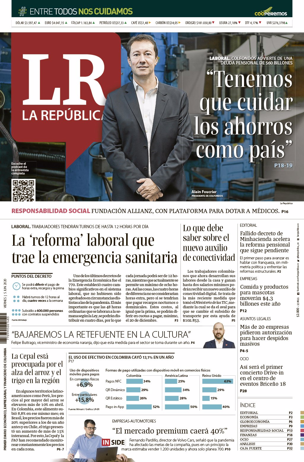 LR_CONECT JUNIO 05 DE 2020 : PRIMERA : NACIONAL : PORTADA_01