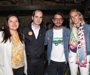 Laura Reyes, Directora CEMPRE_ Keyvan Macedo, Gerente de Sustentabilidad Natura_ Andrés Padilla, Embajador Pimp My Carroza Bogotá_ Linda Breukers, Min. medio ambiente
