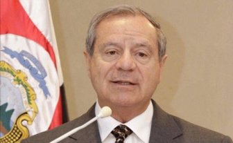 El canciller costarricense, Enrique Castillo