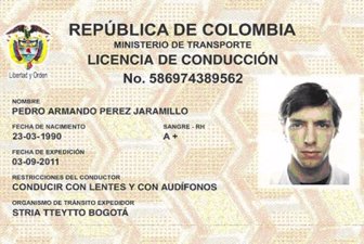 licencia de transporte