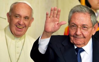 Raúl catro-papa Francisco