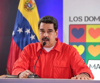 Venezuela's President Nicolas Maduro speaks during his weekly broadcast "Los Domingos con Maduro" (The Sundays with Maduro) in Caracas