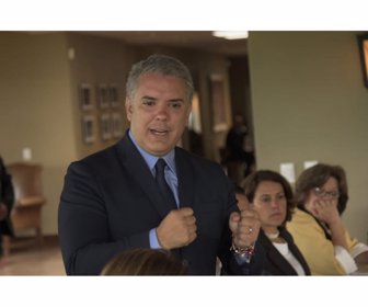 Presidente Iván Duque en su primer reunión con el equipo de gobierno