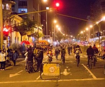 ciclovía nocturna