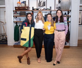 Las oferentes Cristina Cabarcos y Kelly Talamas junto a las representantes de Mercadeo de Polo Stephanie Sang y Albesy Salazar