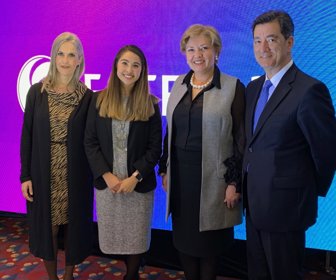 Claudia Méndez, Alejandra Rozo, María Eugenia Ocampo y Miguel Díez