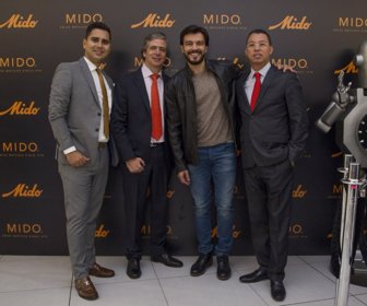 Edgardo Blanco Brand Manager Mido Colombia, Samuel Glauser Gerente General Disuiza, Luciano de Alessandro, Roberto Rodríguez Brand Manager Regional Mido