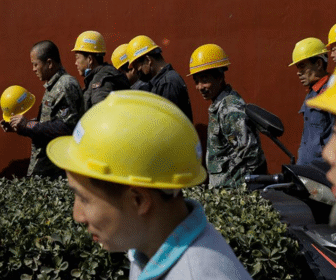 trabajadores china