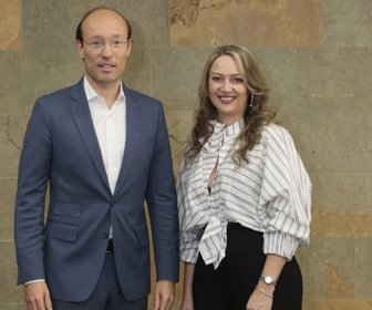 Anko van der Werff, presidente de Avianca_ Paula Cortés Calle, presidente de ANATO