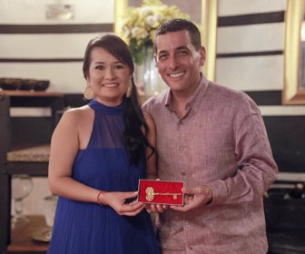 Lucy Espinosa y Dumek Turbay