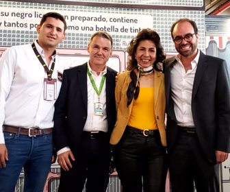 201 Juan Arbeláez, Gte de Juanchoconat, Sergio Fernández, Gerente de Carulla, Claudia Gutiérrez, directora Carulla es Café y Domenico Barbato, vicepresidente de marketing de Juan Valdés