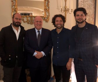 Ciro Guerra, Embajador Antonio Jose Ardila, Alejandro Landes y Santiago Zapata