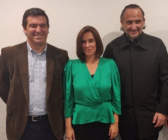 (De Izq. A Der.)Juan Pablo Ardohain, CEO Latam_ Helena Balcázar, Gerente General Superbid Colombia_ Rodrigo Santoro_ CEO Superbid_ Paulo Scaff_ CEO MaisAtivo