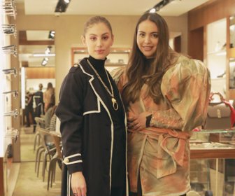 Ferragamo-relacionista publica Helena Fadul y disenadora de moda Maria Alexandra Bueno