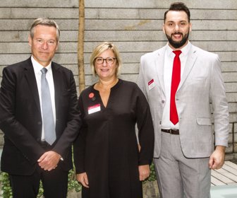 Gautier Mignot, Embajador de Francia para Colombia_ Valerie Exposito Coite_ Fernando Santos