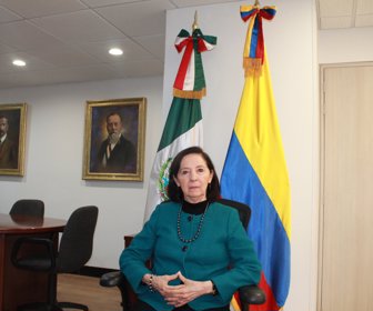 Patricia Galena, embajadora de México en Colombia