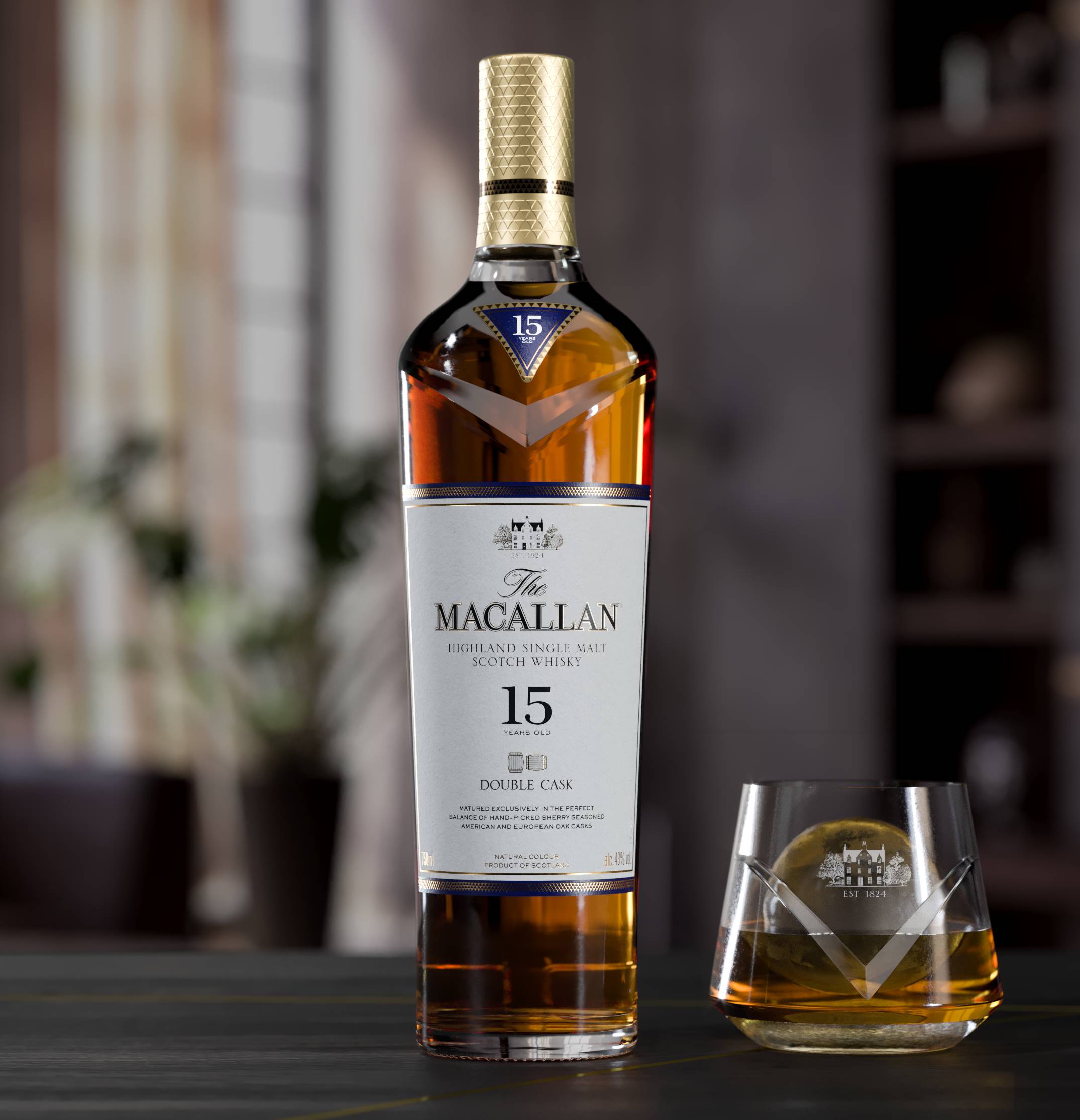 The Macallan 15 años Double Cask para un prime steak a la parrilla con acompañantes de su preferencia.