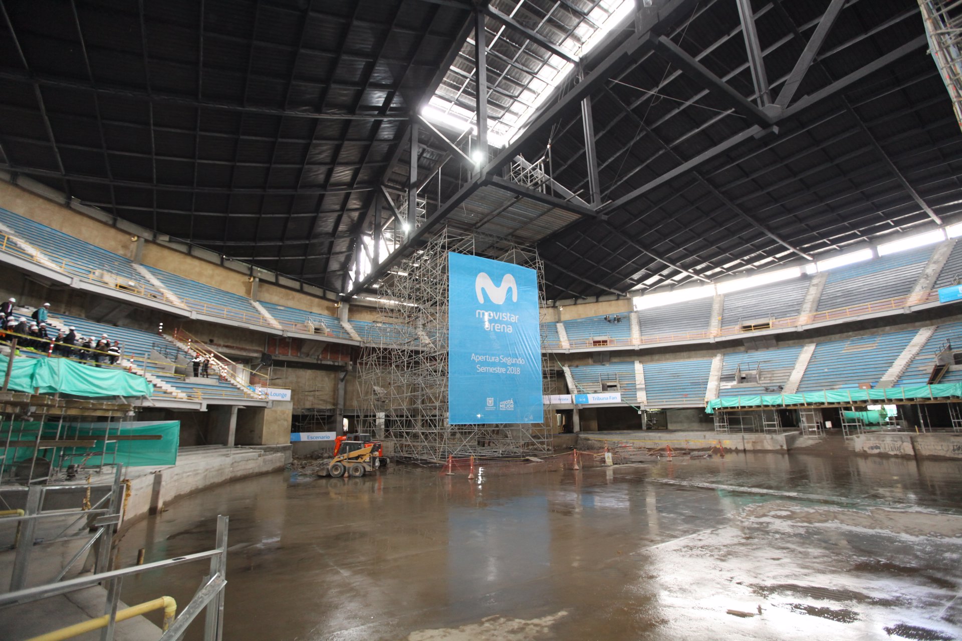 Así avanzan las obras del nuevo Movistar Arena de Bogotá que se abrirá Así avanzan las obras del nuevo Movistar Arena de Bogotá que se abrirá